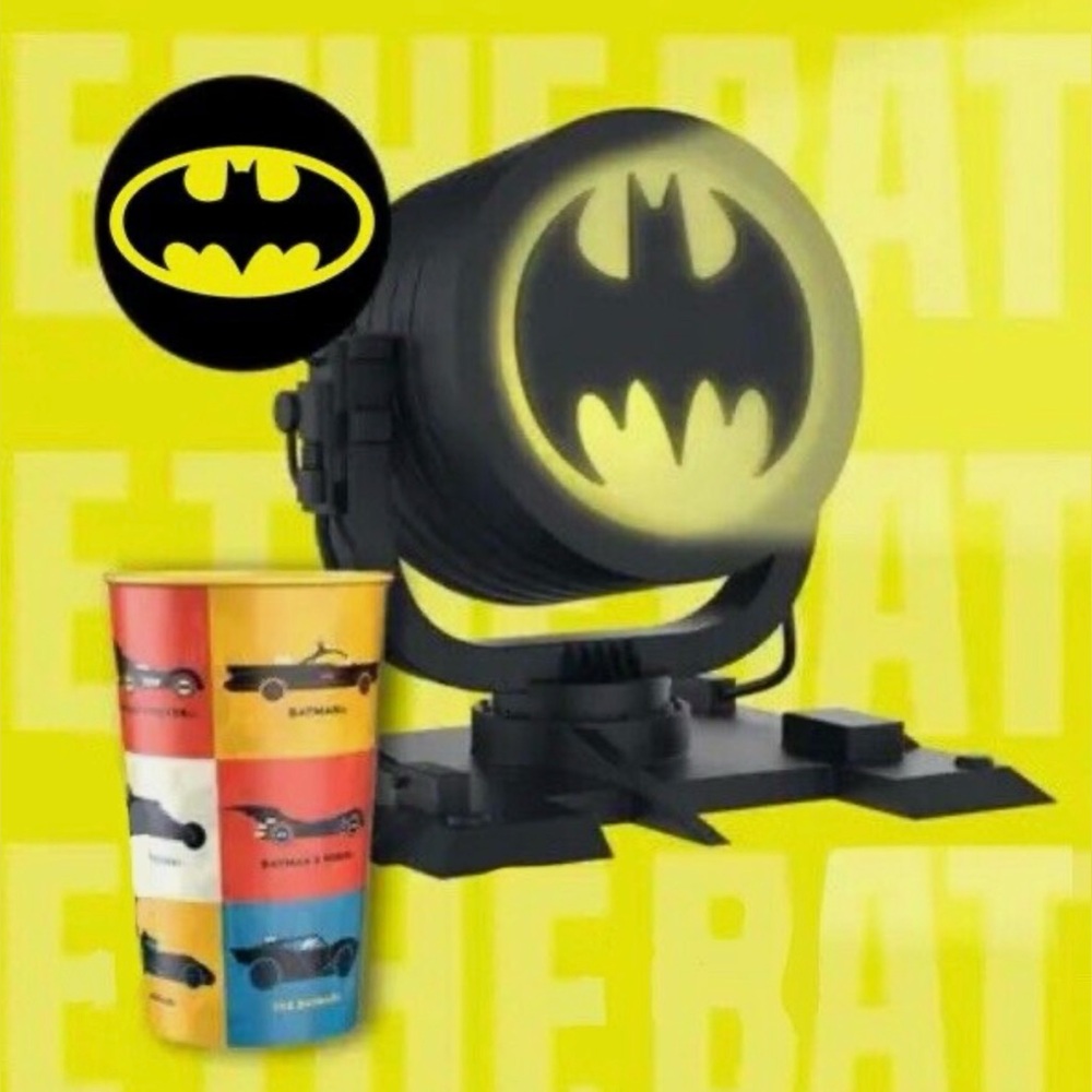 Batman Bat-Signal AMC Exclusive Popcorn Bucket + Cup 85th Anniversary SHIPS NOW